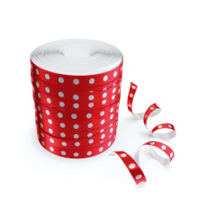 Fitilho Decorado Po Vermelho e Branco